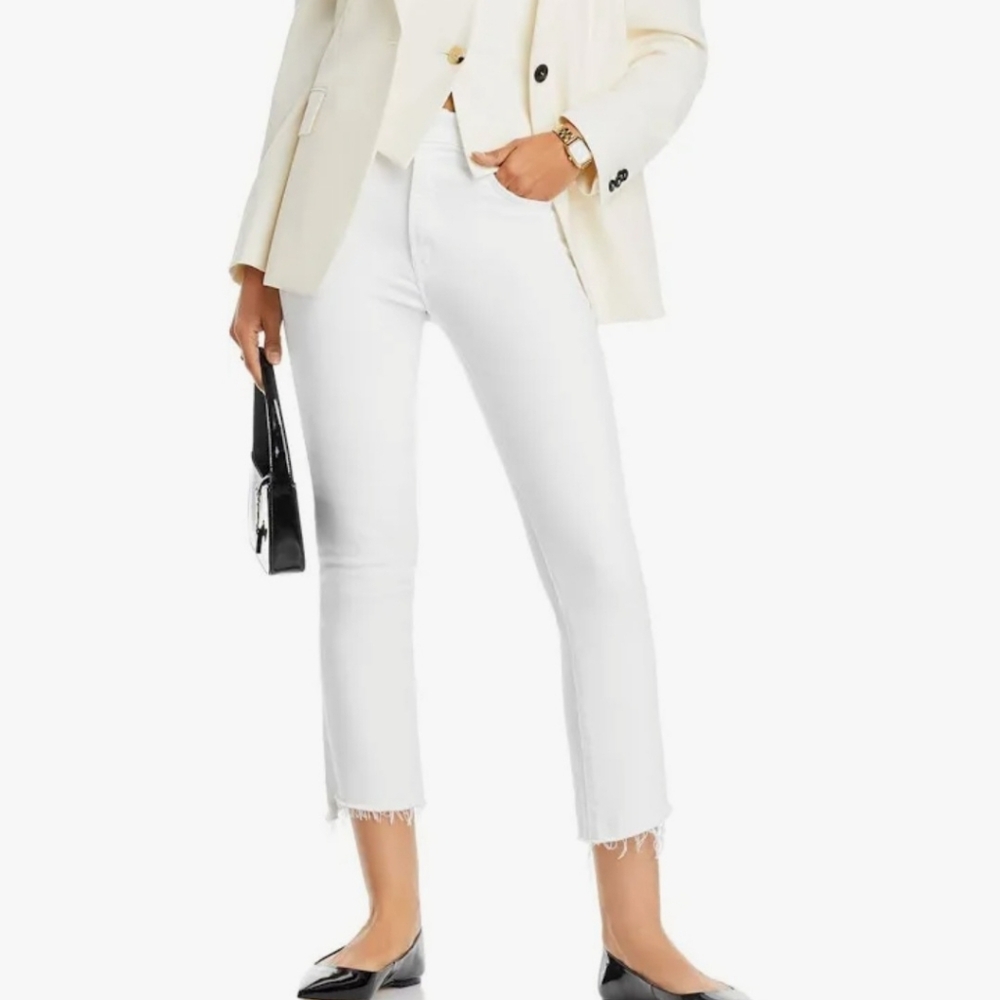 MOTHER Women's Cream Ankle Jeans - Picture 5 of 5